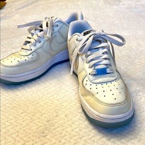 Nike Air Force 1 Low LX UV Reactive White Sneakers Size 6.5